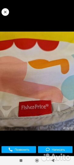Детский развивающий коврик пианино fisher price