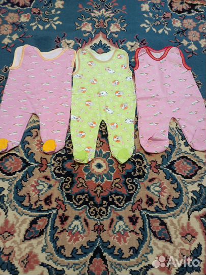 Детские вещи пакетом от 0 до до 7 +мес для девочки