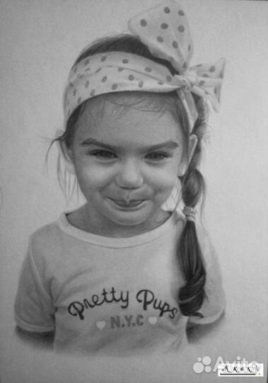 Заказать портрет по фото карандашом