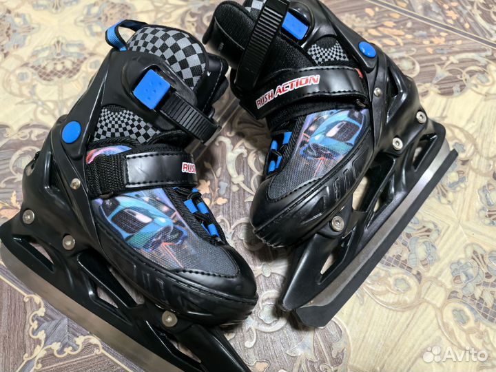 Коньки детские раздвижные 33 36