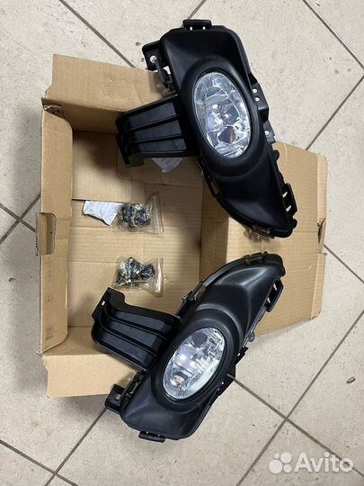 Противотуманные фары Mazda 3 Bk седан с рамками