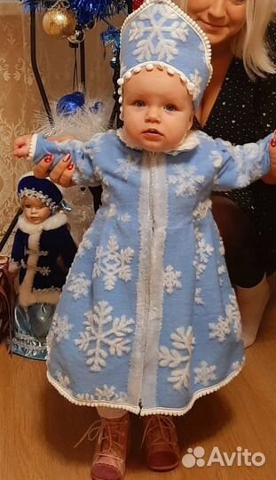 Костюм Снегурочки размер 74-80