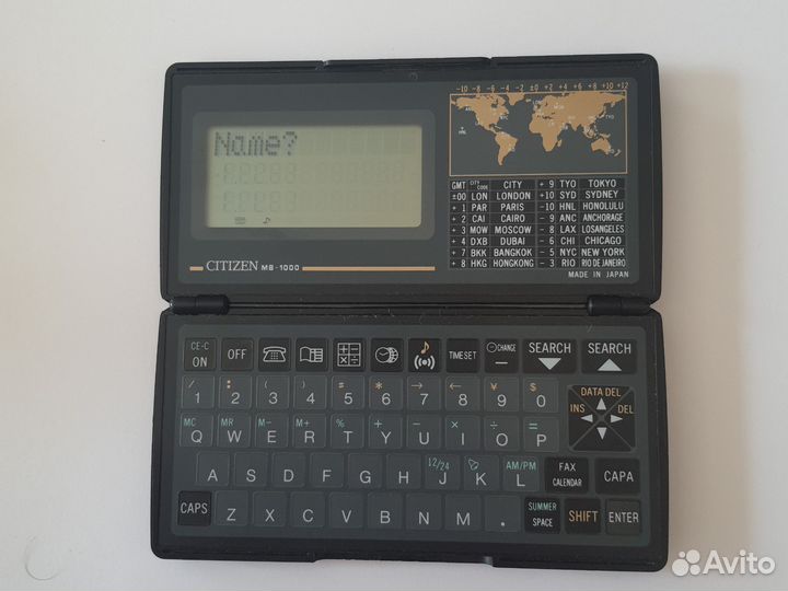 Ретро записная книжка Citizen MB-1000 органайзер