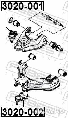 Опора шаровая переднего нижнего рычага 3020002