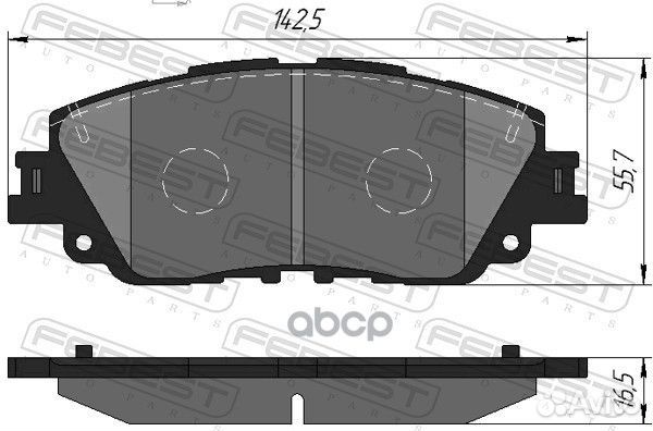 Колодки тормозные дисковые передние 0101-GSV70F