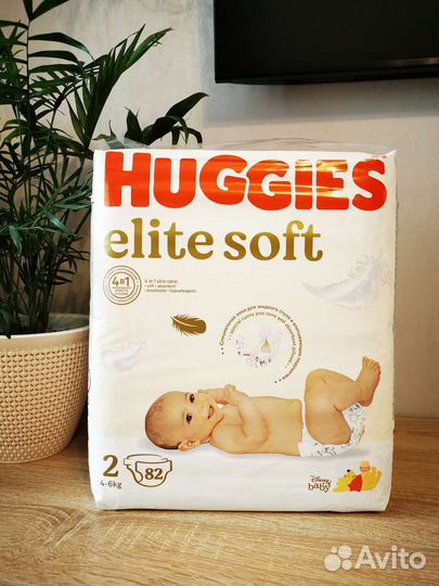 Подгузники Huggies elite soft 2