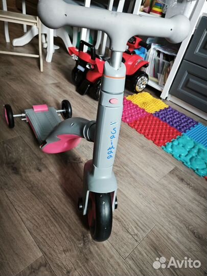 Самокат, беговел, велосипед 3в1