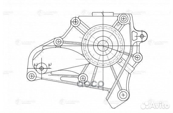 LWP 1942 luzar Насос водяной Toyota Avensis (97