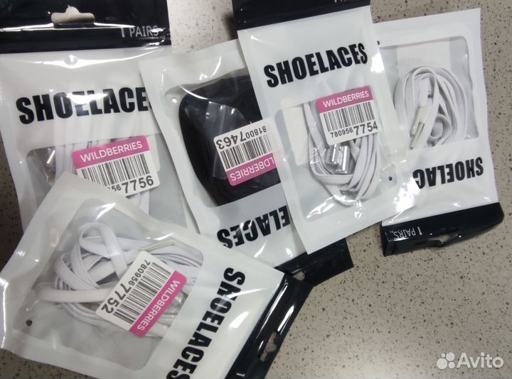 Шнурки резинки для обуви белые черные