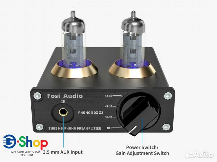 Фонокорректор Усилитель Ламповый Fosi Audio