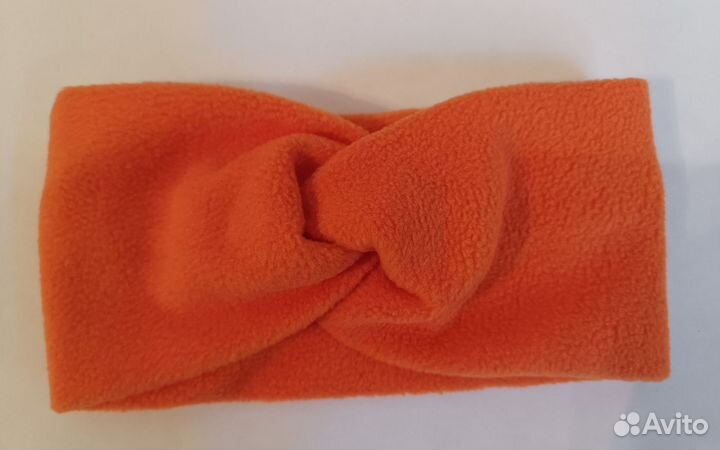 Флисовая повязка на голову ручной работы