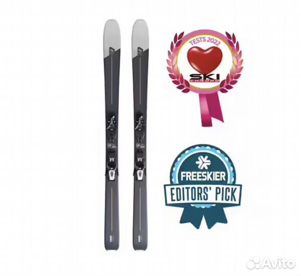 Горные лыжи с креплениями для фрирайда