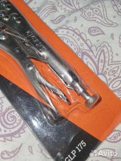Зажимные клещи с фиксатором 175мм Gigant