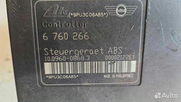 Блок абс, 10096008683 Mini One - Cooper R50 - 53 2001-2006 года