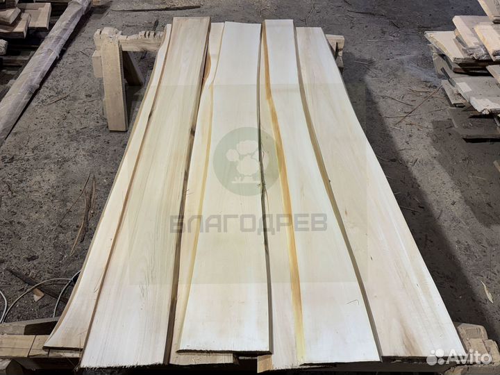Не обрезная доска липа 2 сорт