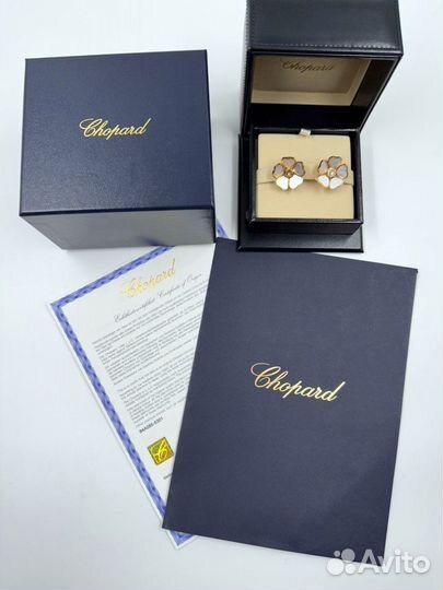 Серьги Серьги Chopard Happy Hearts Flowers 84A085