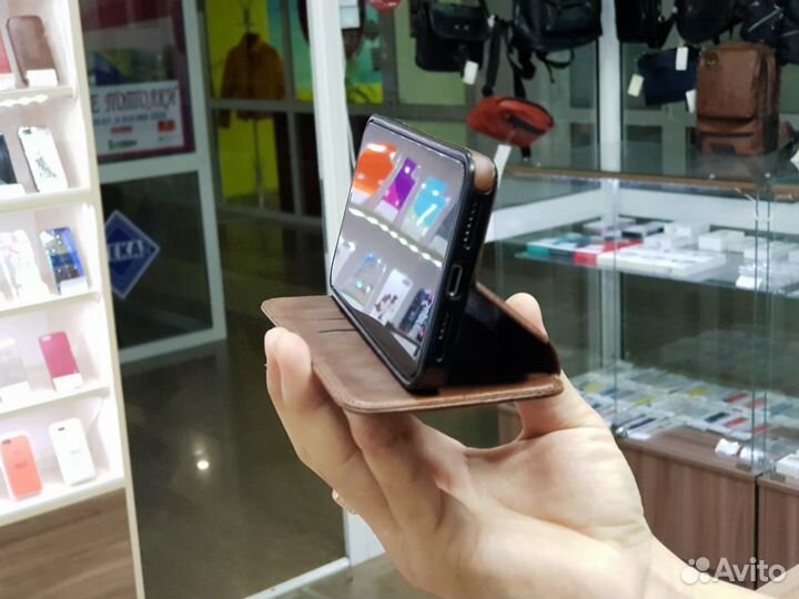 Чехол на iPhone Xs Max кожаный