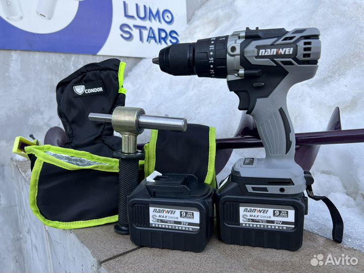 Шуруповерт для ледобура 5 в 1 Nanwei