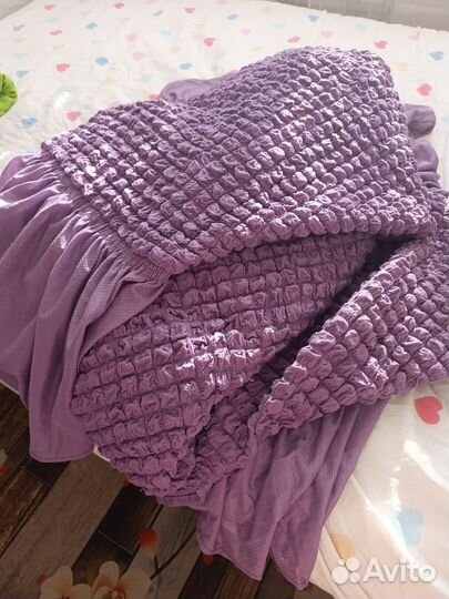 Покрывало на угловой диван