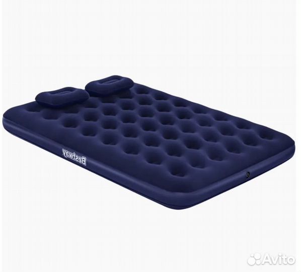 Новый двуспальный надувной матрас с насос, подушки