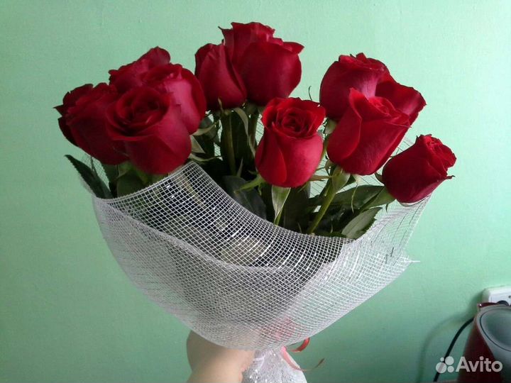 Цветы розы букет