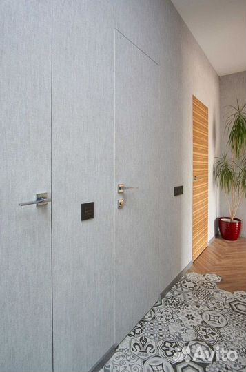 Скрытые межкомнатные двери под отделку