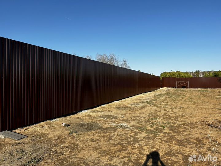 Забор под ключ профнастил по Области