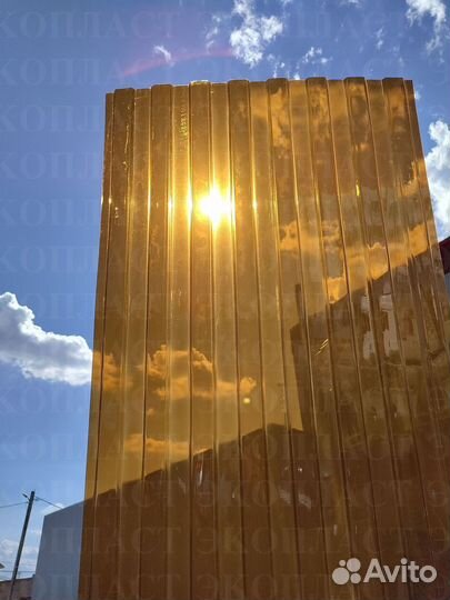 Профлист пэт ударопрочный с завода пластиковый c-1