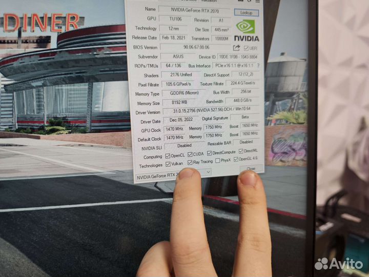 Asus RTX 2070 (40hx для игр)