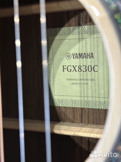 Акустическая гитара yamaha fgx830c