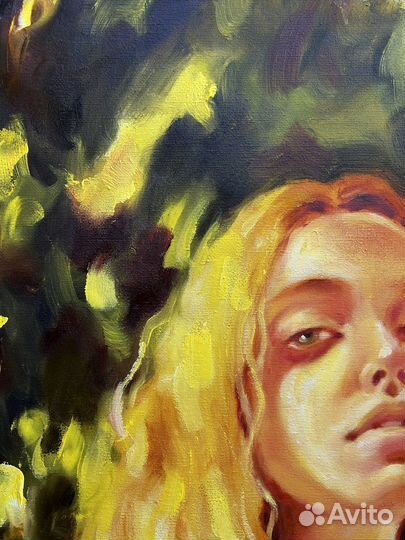 Картина маслом на холсте, Свет Солнца, 40/50 см