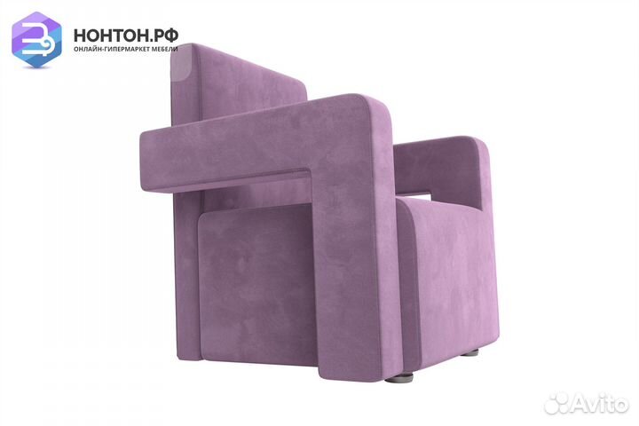 Кресло Рамос микровельвет сиреневый