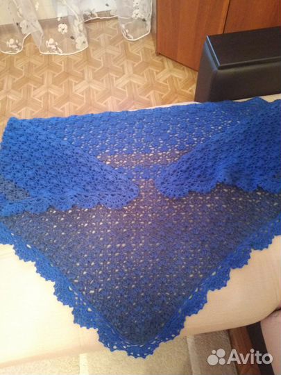 Шаль, Крючком, Ручная работа