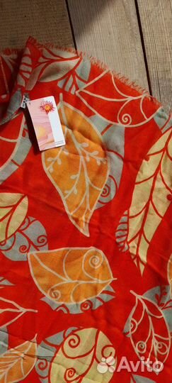 Новый Павловопасадский шерстяной палантин 230х80