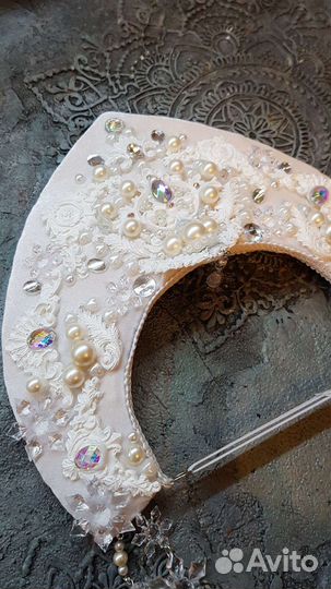 Белый кокошник снегурочки аренда