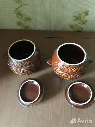 Горшочки для запекания глиняные