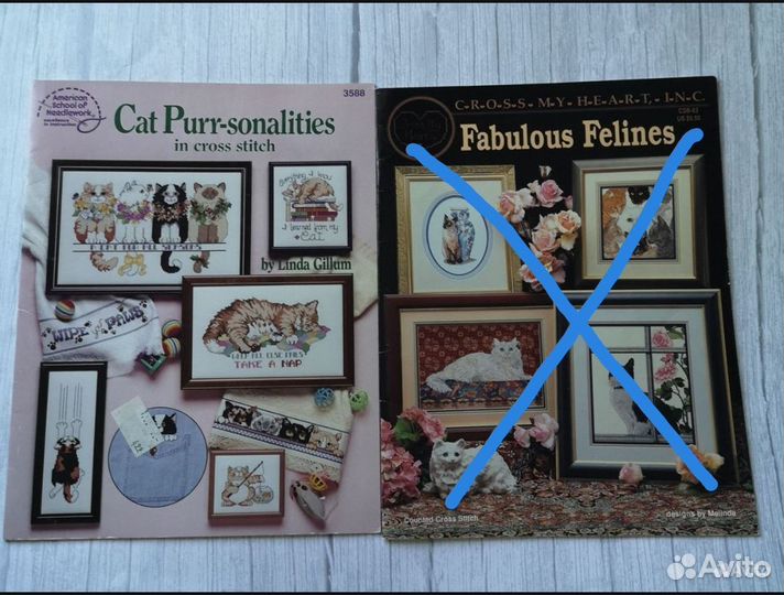 Буклеты по вышивке крестом с кошками