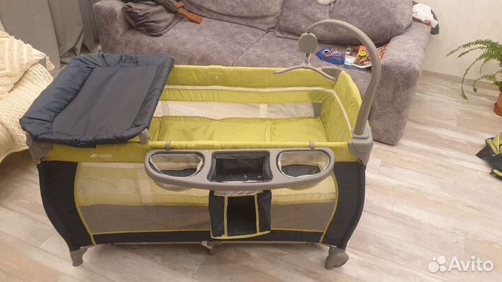 Кровать манеж детская Hauck двухуровневая