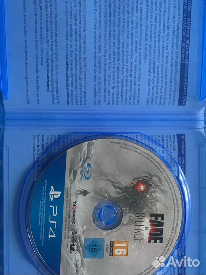 Игра для playstation PS4 fade TO solence