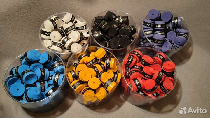 Липкие намотки для ракетки yonex (овергрипы)