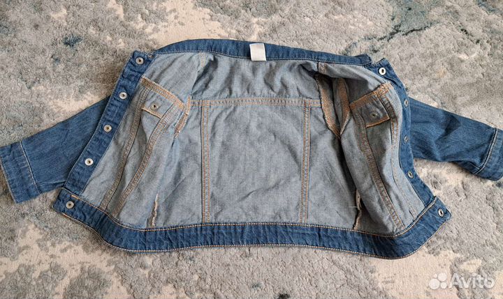 Джинсовая куртка для девочки 92 hm