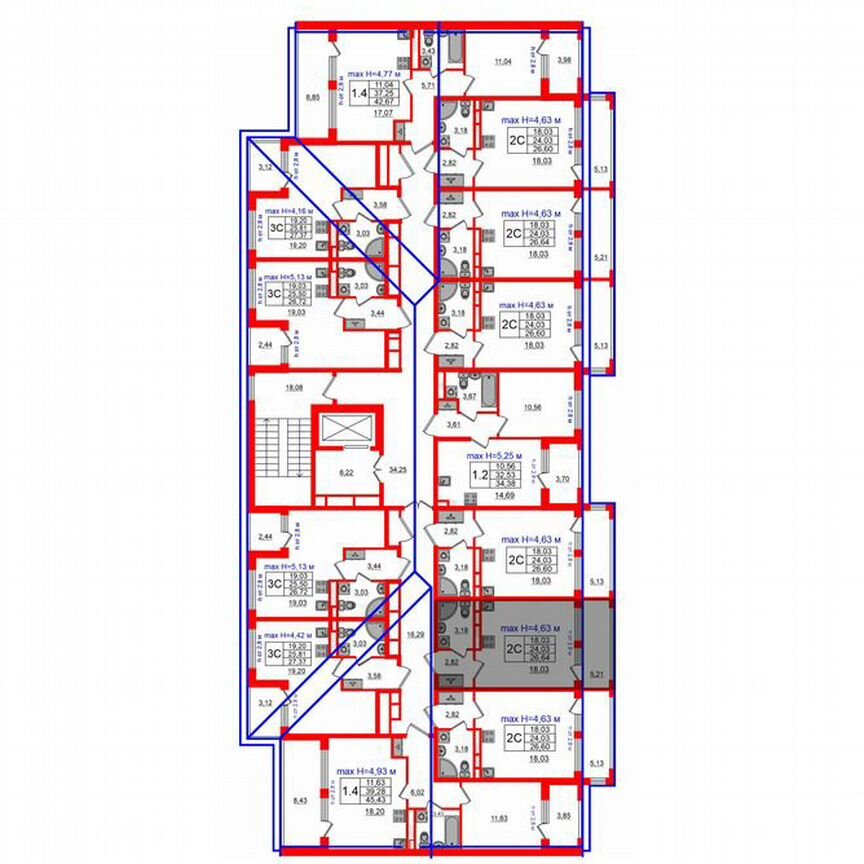 Квартира-студия, 24 м², 4/4 эт.