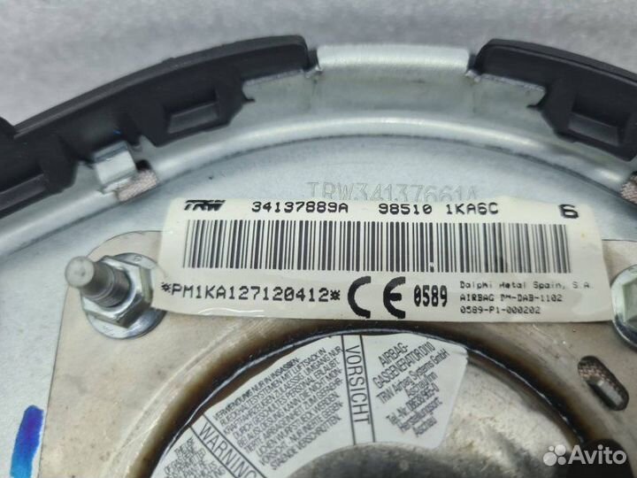 Подушка безопасности водителя Nissan Juke YF15