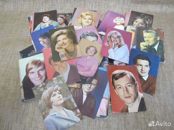 Открытки Артисты СССР. Цветные. 130+++ шт