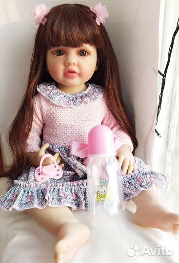 Кукла Реборн полностью силиконовая. 55 см