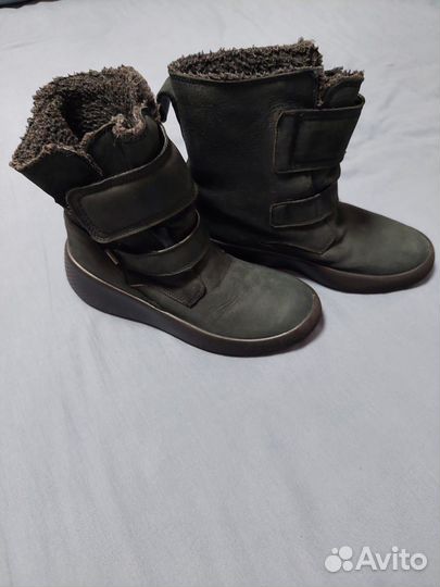 Оригинальные ботинки(ecco)зимние