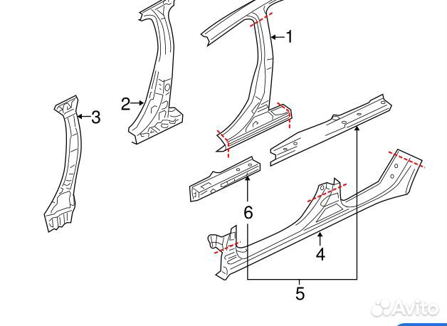 Усилитель порога левого Lanser X 5311B135