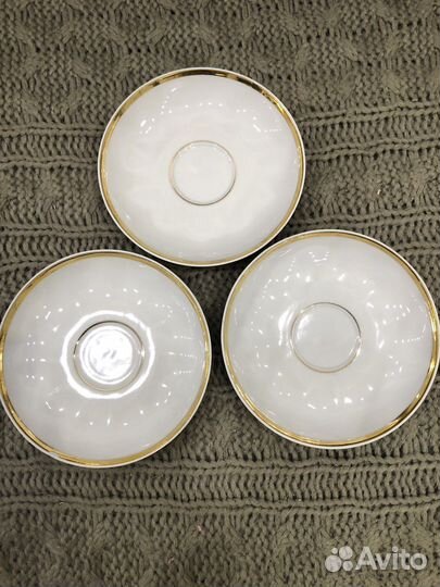 Блюдца чайные СССР Дулево