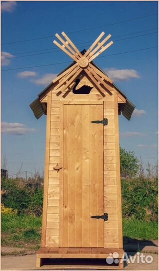 Дачный туалет с декором OMS