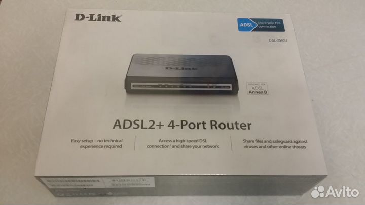 Маршрутизатор D-link DSL-2540U